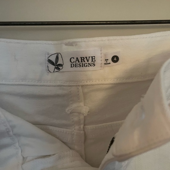 Carve Designs Maui White Jean short - size 4 - Picture 3 of 4